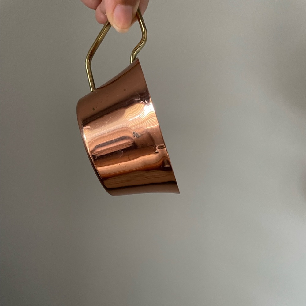 Copper coffee cups vintage
